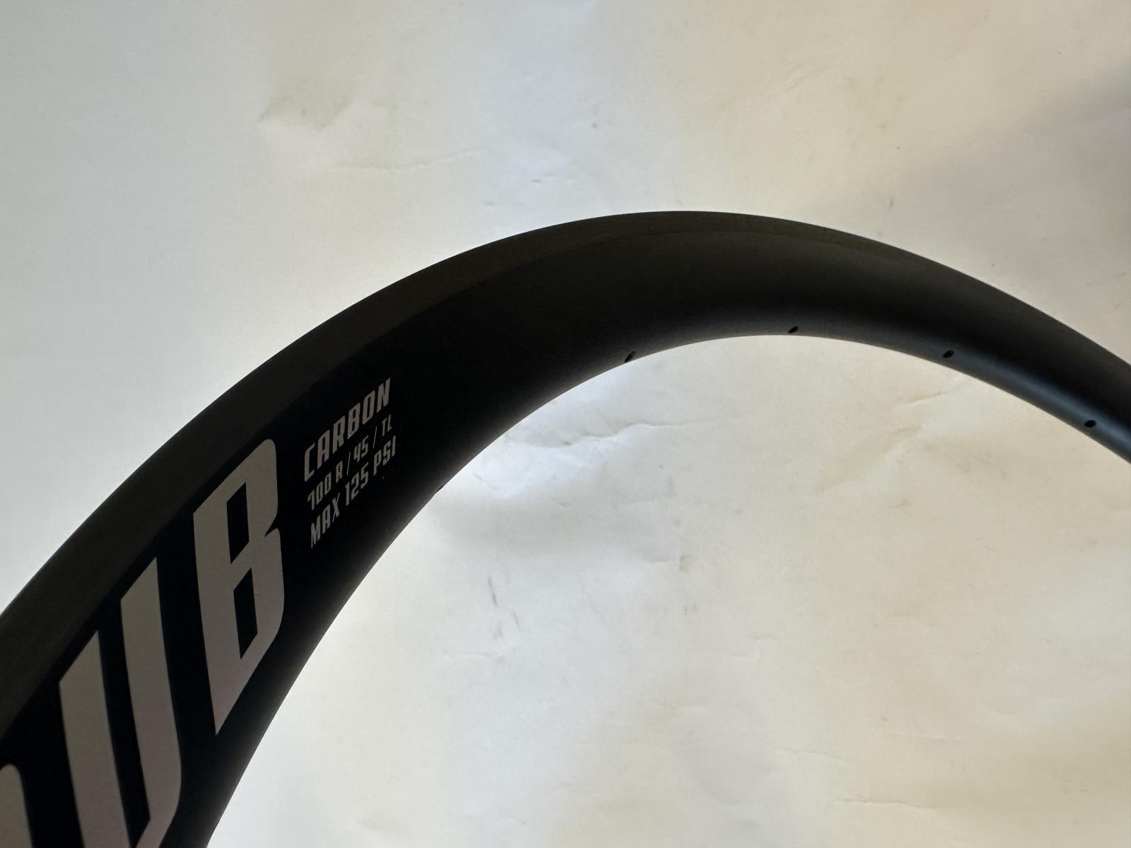 PUB 700r / 45 / TL Carbon Clincher Bike MAX125 PSI Wheel Rim Brakes 20 Spoke NEW