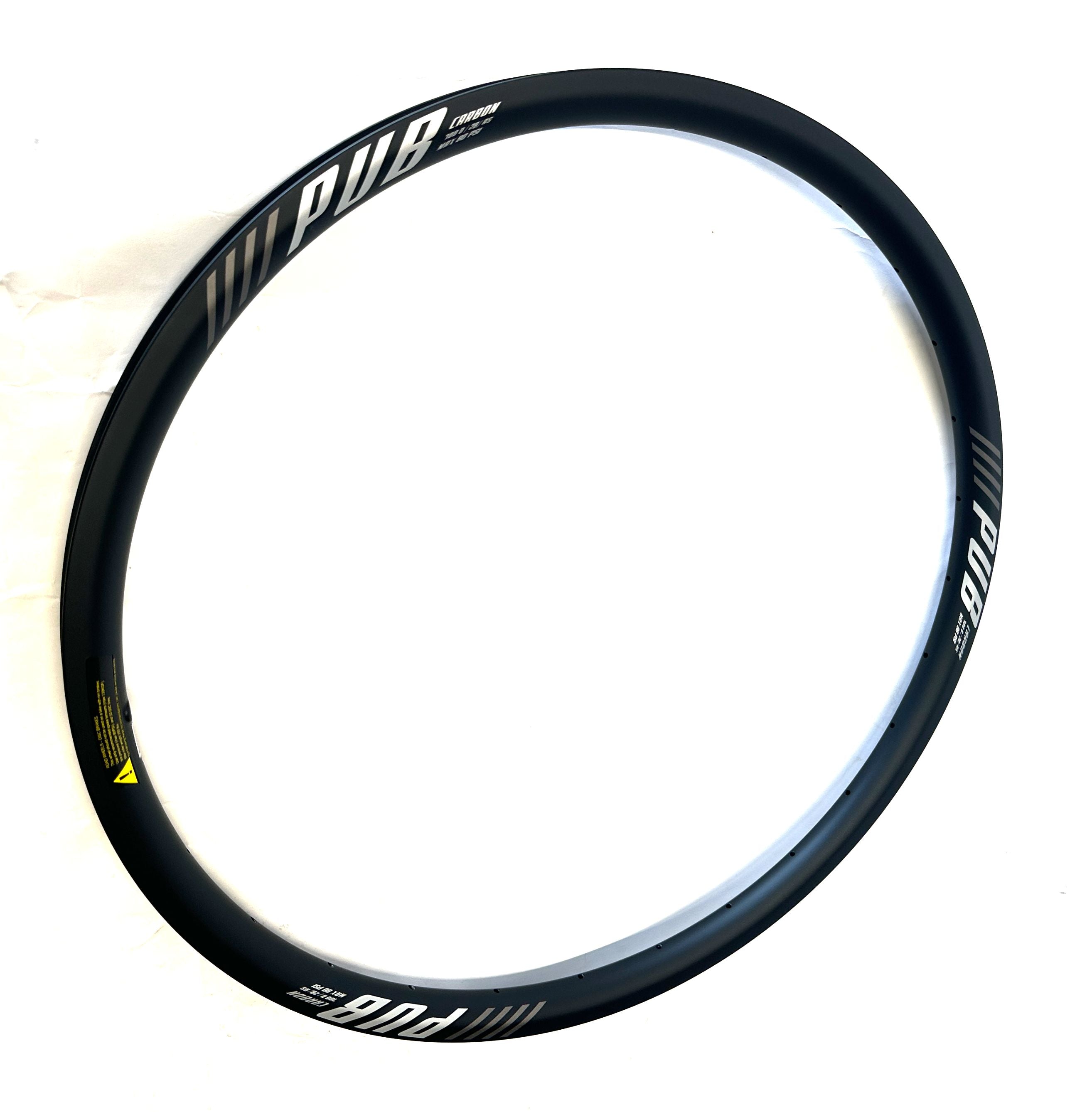 PUB GRAVEL 700D/28/AS Carbon Clincher Bike 80 PSI Wheel Rim Brakes 28 Spoke NEW
