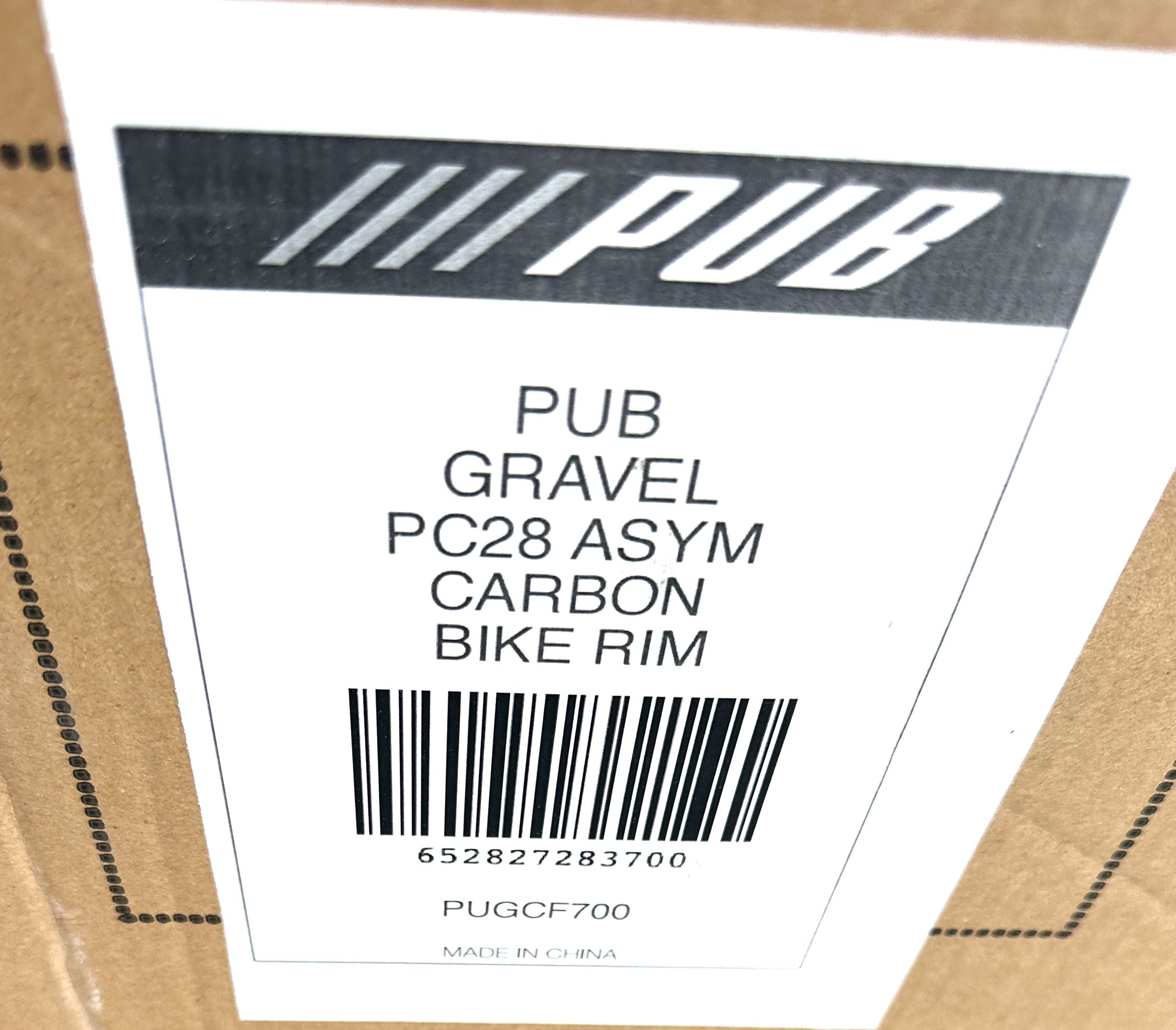 PUB GRAVEL 700D/28/AS Carbon Clincher Bike 80 PSI Wheel Rim Brakes 28 Spoke NEW