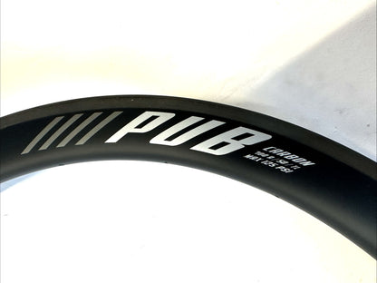 PUB 700r / 50 / TL Carbon Clincher Bike MAX125 PSI Wheel Rim Brakes 20 Spoke NEW
