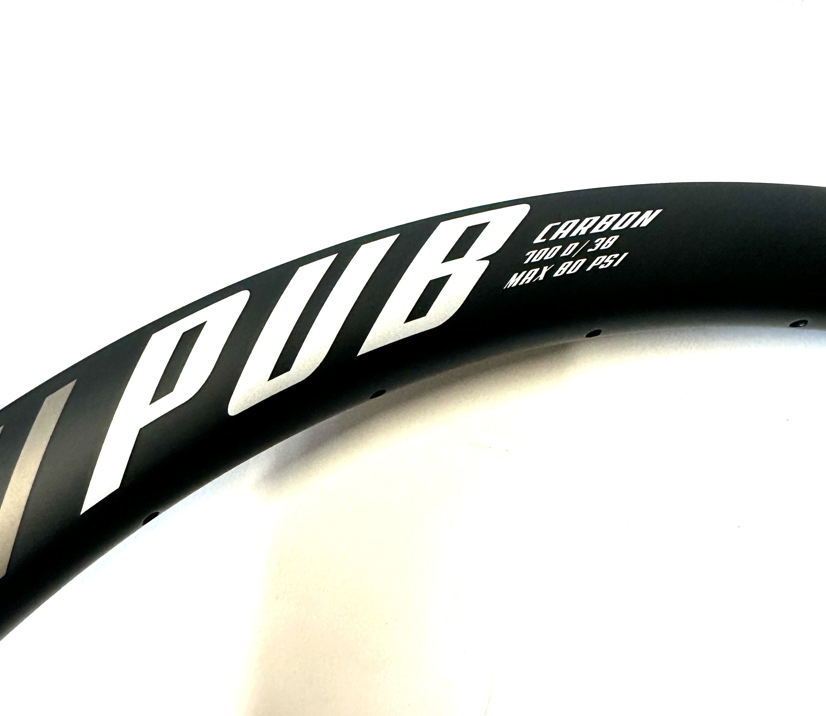 PUB GRAVEL 700D/38 Carbon Clincher Bike 80 PSI Wheel Rim Brakes 28 Spoke NEW
