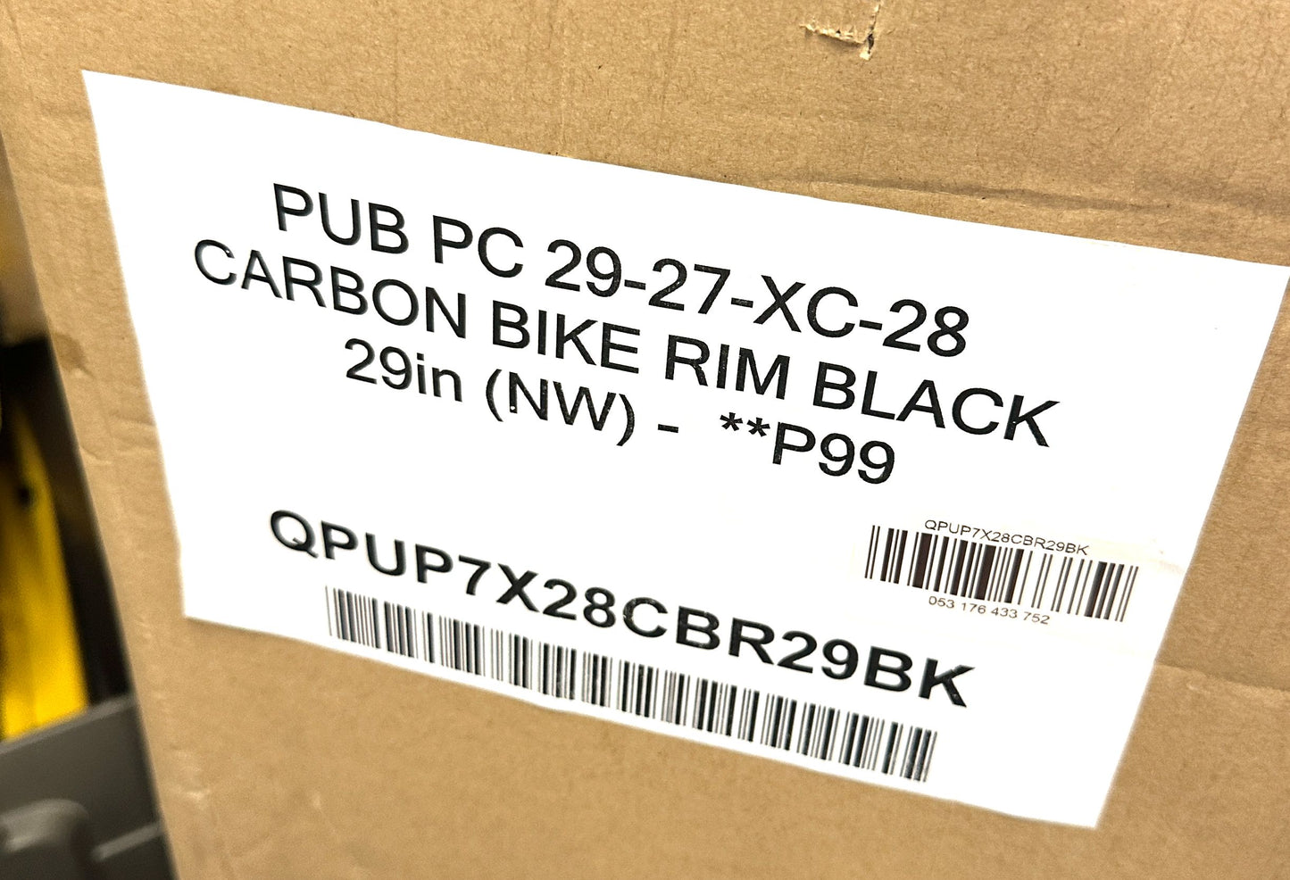PUB 29er PC 29-27-XC Carbon XC Clincher Bike MAX 65 PSI Wheel Rim 28 Spoke NEW