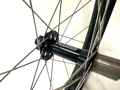 Framed 27.5" Fat Bike Alloy Wheelset 15 x 150mm 12 x 197mm HG 6 bolt Disc NEW - Random Bike Parts