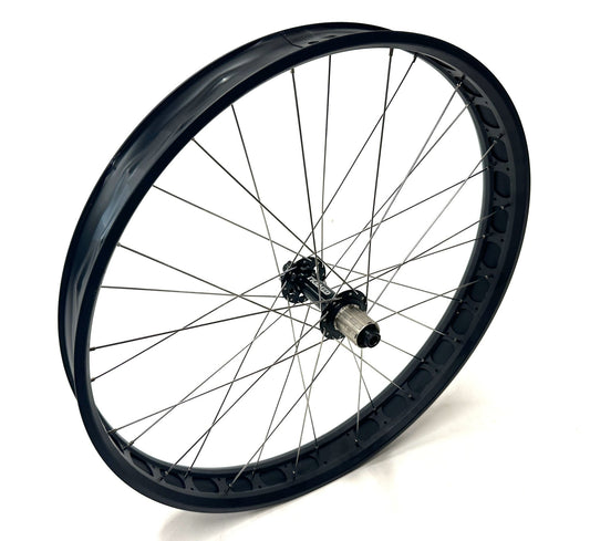 Framed 27.5" Fat Bike Alloy Rear Wheel 12 x 197mm HG 6 bolt Disc NEW - Random Bike Parts