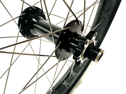 Framed 27.5" Fat Bike Alloy Wheelset 15 x 150mm 12 x 197mm HG 6 bolt Disc NEW - Random Bike Parts