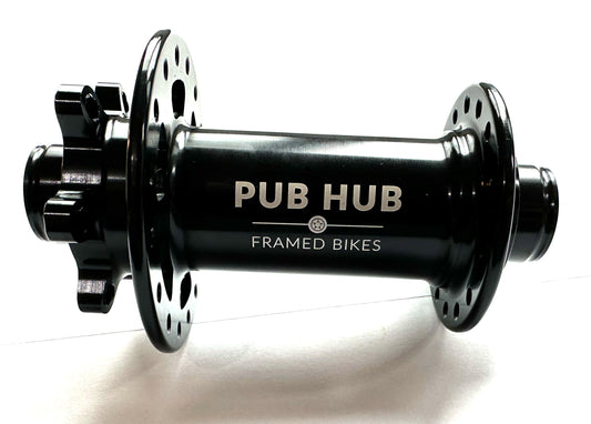 PUB 32h 32 hole 110mm x 15mm 6 Bolt Disc Front Hub Black Bike Sealed Hub New