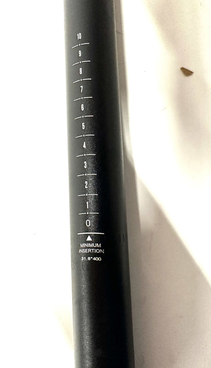 FRAMED Lightweight Alloy MTB Road Bike Seatpost 31.6mm X 400mm Black NEW - Random Bike Parts