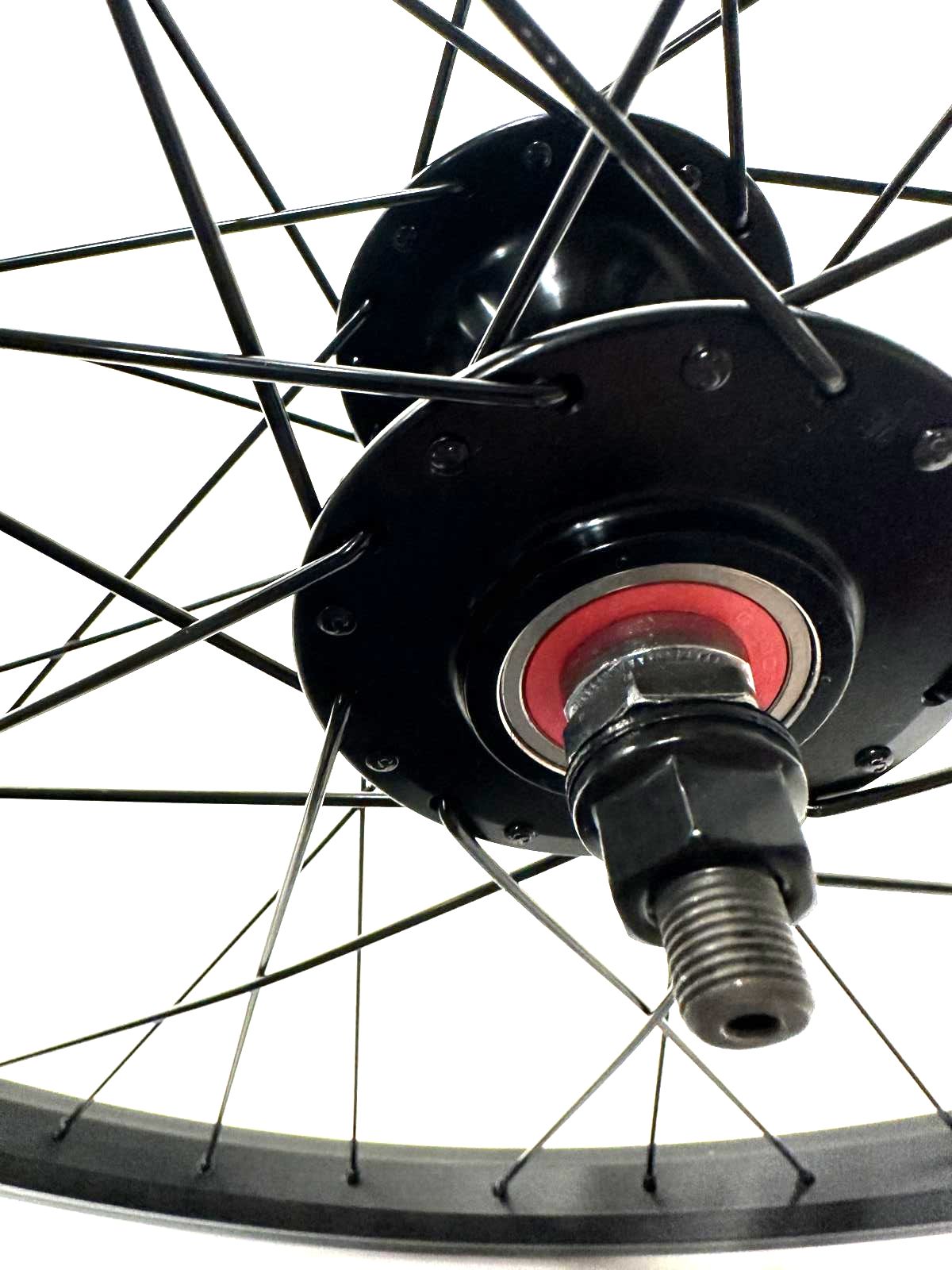 FRAMED 26" Alloy Black BMX 100mm Front Wheel Sealed Bearings New - Random Bike Parts