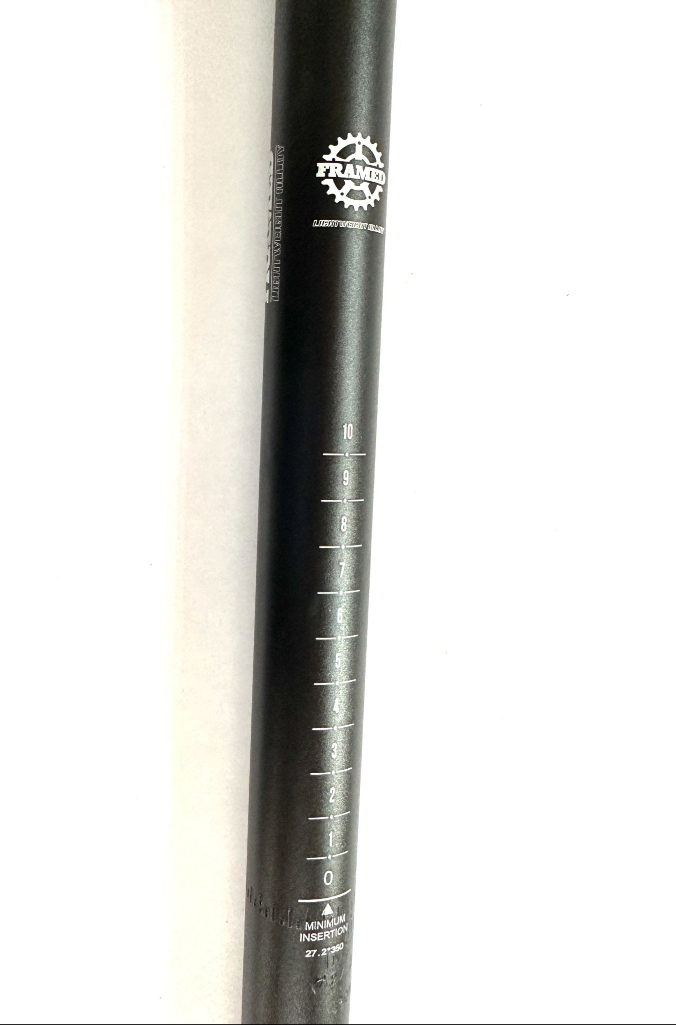 FRAMED Lightweight Alloy Road Bike Bicycle Seatpost 27.2mm X 350mm Black NEW - Random Bike Parts
