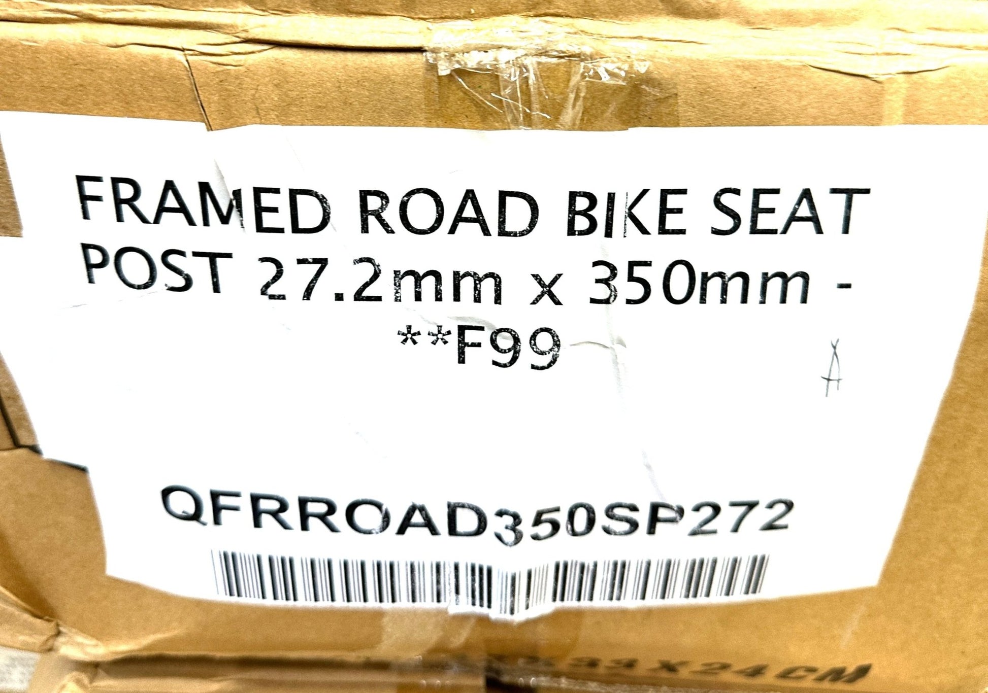 FRAMED Lightweight Alloy Road Bike Bicycle Seatpost 27.2mm X 350mm Black NEW - Random Bike Parts