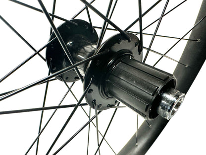 Alloy 27.5" BOOST 110x15 148x 2 Rear 50mm wide rim HG 8-10 Disc 32h Wheelset New