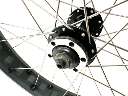 Framed 26" Fat Bike Alloy Front Wheel 140mm 6 bolt Disc Quick Release QR NEW