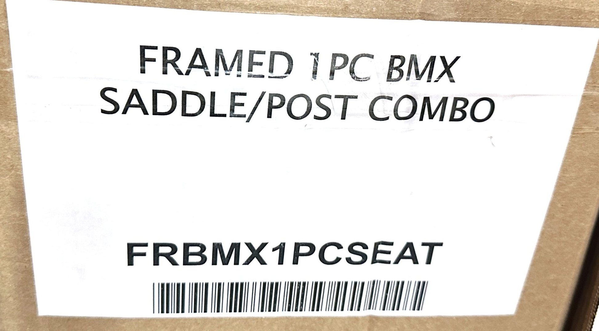 BMX Seat/Post Combo - Seatpost and Saddle Black 25.4 240G 160mm Length New - Random Bike Parts