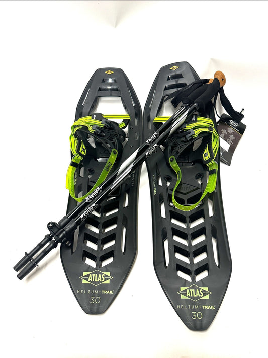 ATLAS HELIUM-TRAIL 30" MENS SNOWSHOE KIT TRAIL WALKING SNOW SHOE NEW WITH TAGS - Random Bike Parts