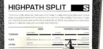 Salomon Highpath Split 159cm Men's Spitboard Snowboard NEW