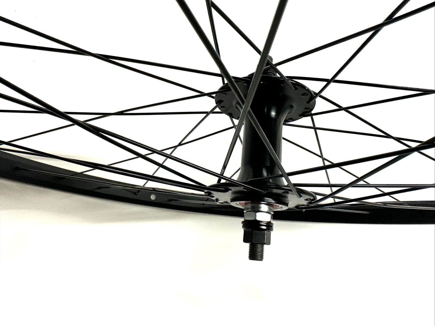 Framed 26" BMX Bike Alloy Sealed Bearing Front Wheel 100mm Bolt-On BLACK NEW