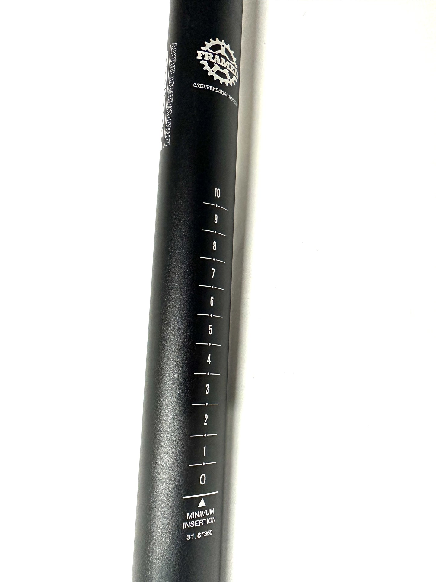 Lot of 3 FRAMED Light Alloy MTB Road Bike Seatpost 31.6mm X 350mm Black NEW