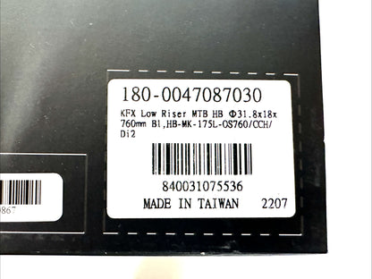 FSA KFX ICR Carbon MTB 18mm Riser Handlebar 31.8mm clamp 760mm NEW IN BOX